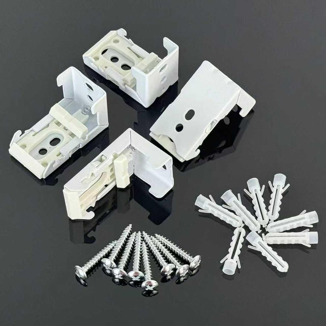 Heavy Duty Roman Blind Brackets (Pack of 4) - Adjustable Window Shade Holders for Roman Blinds & Shades - Easy Install Curtain Hardware Support for 7/8(22mm