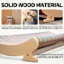 DIY Felt Cat Scratcher Bed, Durable Scratching Pad for Indoor Cats, Sturdy Solid Beech Wooden Cats Scratcher, Lounger & Sleep & Scratch (Extra-Larger), Brown