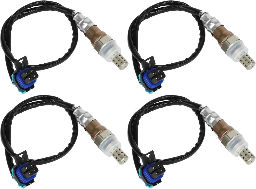 2012-2018 4Pcs Oxygen O2 Sensor Upstream Downstream Compatible with Buick Enclave, Cadillac XTS, Chevrolet Caprice Colorado Impala Traverse, GMC Acadia Canyon Replace 234-4565 234-4566