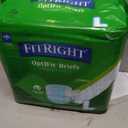 FitRight Adult Diapers, Extra+ Heavy Absorbency, L (Waist Size 44in-56in), 80 Count, OptiFit Incontinence Briefs for Men and Women, Disposable, Moisture-Wicking, Leak Protection