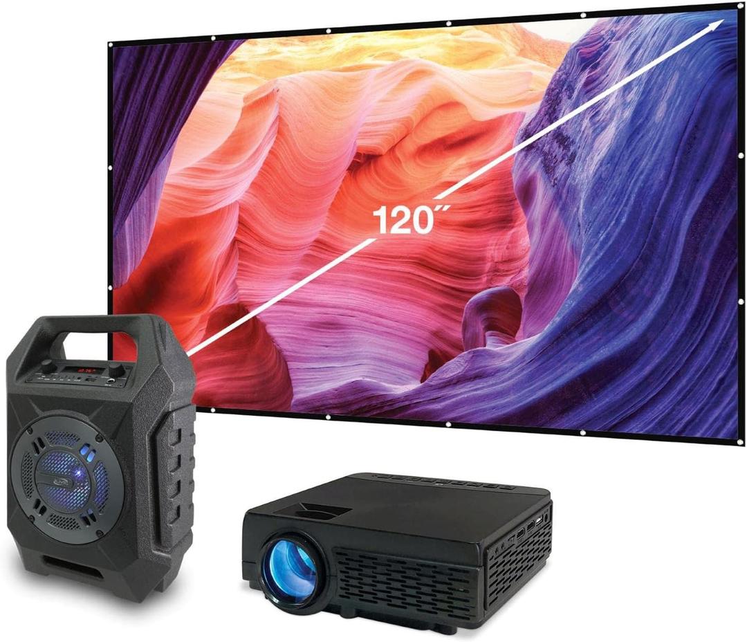 iLive THE2021BDL Pop-up Movie Theater Kit
