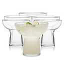 Libbey Stemless Margarita Glasses Set of 6, 10.25 ounces Classic Lightweight Margarita Cups, Fancy Glassware Set for Celebrations 
