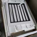 40'' Wooden Dog Crate Furniture–Farmhouse Dog Kenel-Multi Purpose Pet House with Double Doors, 2 Drawers, for Small, Medium & Large Dogs–White & Brown Finish