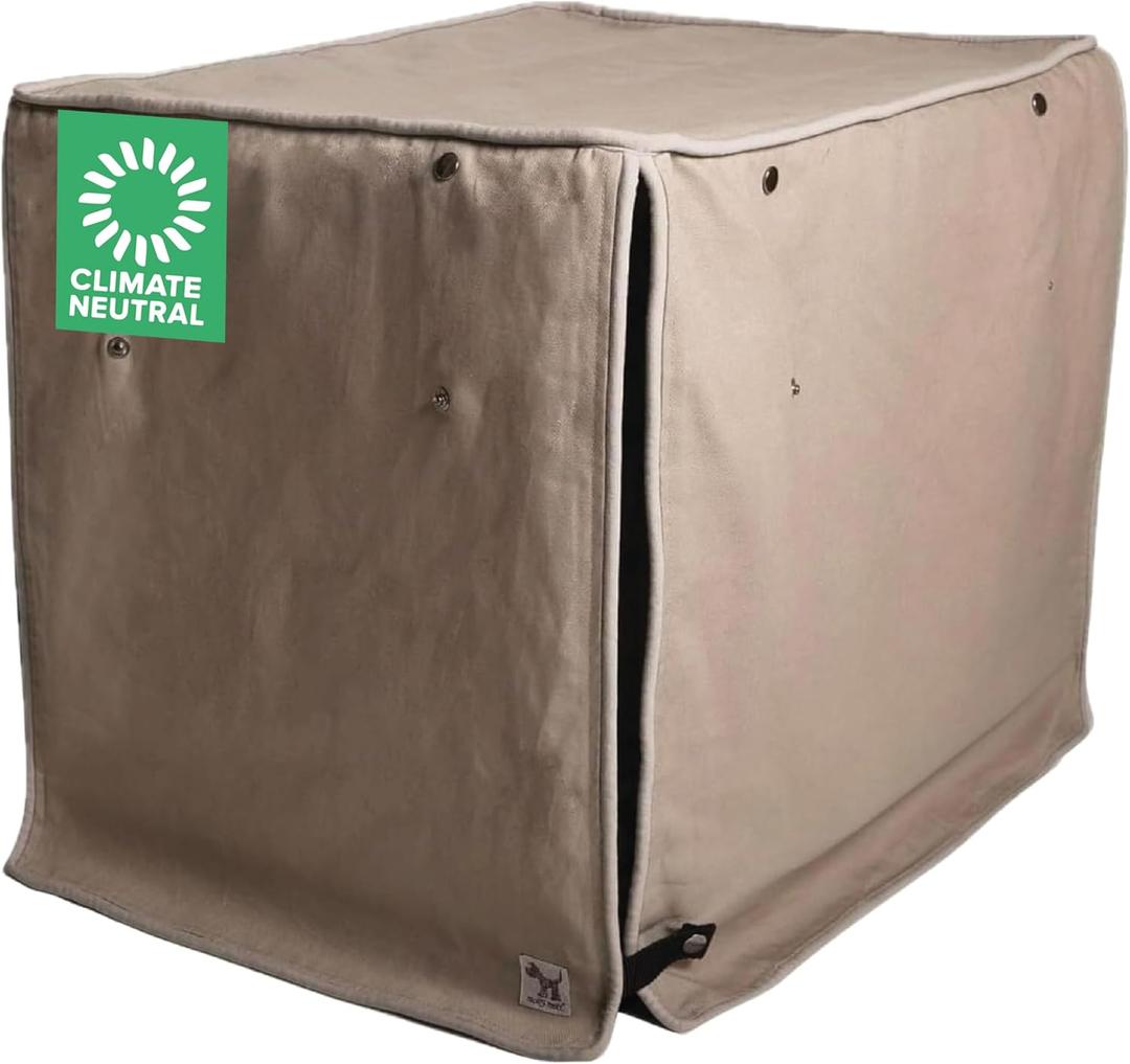 Molly Mutt Wild Horses Dog Crate Cover, 100% Cotton Canvas Cover with 2 Roll-Up Panels, Ideal for Dog or Cat Crate, Durable, Washable, and Free of Harmful Chemicals, 36" x 23" x 25"