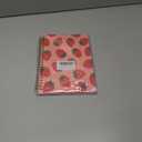 Spiral Journal Notebook for Women,A5 College Ruled Notebooks 6"x 8.4", 120 Pages (60 Sheets) Lined Journal with Premium Thick Paper,Perfect for School Office Home(Pink Strawberry)