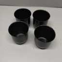 4 Push Through Black Wheel Center Caps for Trailer Wheel Rims 3.25" Center Bore