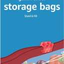 Amazon Basics Slider Gallon Food Storage Bags, BPA Free, Stand-Up Bottom, Easy to Fill, 90 Count
