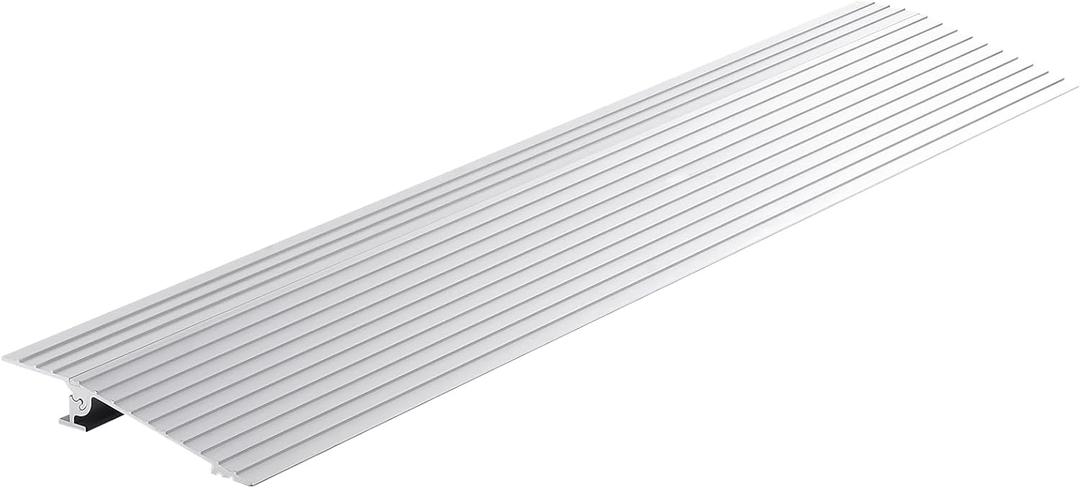 VEVOR Door Threshold Ramp, 1" Rise Door Ramp Aluminum Threshold Ramp for Doorways Rated 802 lbs Load Capacity, Adjustable Entry Ramp for Wheelchairs, Scooters, and Power Chairs