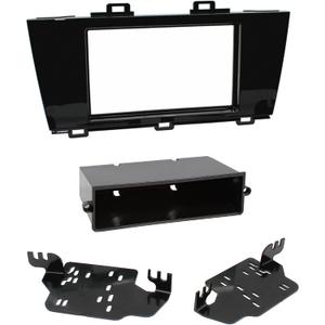 Scosche SU2030B Double DIN or Single DIN with Pocket Radio Install Dash Kit Compatible with Select 2015-17 Subaru Vehicles- Flat Black Aftermarket Car Stereo Installation Kit - See Fit Guide in Images
