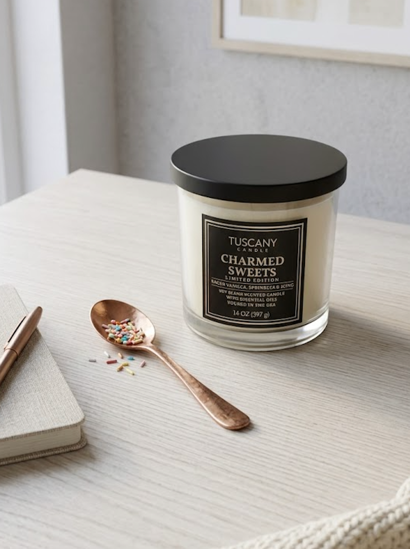 Tuscany Candle Charmed Sweetsimited Addition Baked Vanilla, Sprinkles & Icing