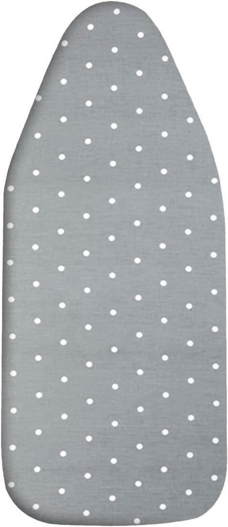Small Ironing Board Cover Scorch Resistant, Table top Ironing Board Cover with Padding Heat Reflective Heavy Duty Pad (Gray dot, 12.5"x32")