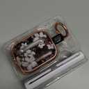 with Safety Lock for Airpods Pro 2nd/1st Generation Case Cover, Flowers Cute AirPod Pro 2 Case iPod Pro Cases for Women Girls with Cleaner Kit (2023 USB-C/2022/2019) - Black Gold Flower