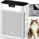 Air Purifiers for Home Large Room 2200 Ft² with Washable Filters, MOOKA H13 HEPA Air Purifier for Home Pets Bedroom with Fragrance, Air Cleaner for Smoke Dust Pollen Pets Hair Odor, KJ190 White