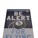 SEATTLE KRAKEN BE ALERT FOR PUCKS METAL SIGN