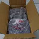 XVISHX 42x42 Inches Puppy Playpen with Dog Pads, Dog Playpen for Puppies or Small Dogs, Pet Playpen for Indoor & Outdoor, Sturdy Safety DogPen with Thickened Fabric, High-Strength Nylon Wire Mesh Grey