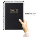 Daily Planner 2026 - Daily Planner One Page Per Day, Jan 2026 - Dec 2026, Page A Day Calendar, 5.8" x 8.4", A5 Day Planner, Agenda for 365 Days, Grey