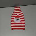 Dog Christmas Sweater Striped Santa Claus Sweaters Clothes Warm Holiday Outfit Soft Christmas Pet Clothes for Small Puppy Dogs Cats Bulldog Kitten Chihuahua Bomei