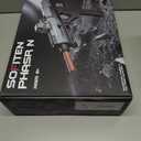 Toy Gun Automatic Sniper Rifle with Tactical Vest Kit Futuristic Electric High Speed Toy Foam Blaster Gun with 150 Darts Shooting Games Toys Birthday for Boys Adults Age 8+