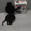 Cuisinart Waffle Maker, 1250W Round Classic Waffle Iron, 5-Setting Adjustable Browning Control, WMR-CANAS, Brushed Stainless