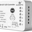 GLEDOPTO ZigBee 3.0 RGBCCT LED Strip Controller Pro RGB Color and Warm White Cold White Light Mix PWM Dimming Smart Phone App Voice Control Work with Hub Bridge (ZigBee Hub Required)