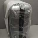 KYME Carry On Luggage 22x14x9 Airline Approved Hardshell 20 Inch with TSA Lock Carry On Suitcase with Wheels Small Travel Rolling Luggage with Cup Holder for Women Men Silver