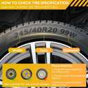 6 x Tire Chains, Snow Chains, Anti-slip Tire Chains for Cars SUVs Pickup Trucks Adjustable Emergency Transaction Chains for Ice Snow, Fit Tire Width 225-285mm, Set of 6