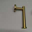 Toilet Paper Holder Brushed Dark Gold, APLusee SUS304 Stainless Steel Round TP Hanger, Modern Bathroom Lavatory Tissue Roll Storage