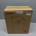 JOYBOS Small Bathroom Trash Cans with Lids,3.8 Gallon Slim White Plastic Automatic Garbage Can,Narrow Motion Sensor Waterproof Trash Bin for Bedroom, Toilet,Office