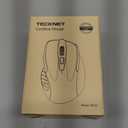 TECKNET Wireless Mouse, 2.4G Ergonomic Optical Mouse, Computer Mouse for Laptop, PC, Computer, Chromebook, Notebook, 6 Buttons, 24 Months Battery Life, 2600 DPI, 5 Adjustment Levels - Black