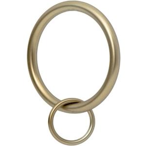 Ivilon Drapery Eyelet Curtain Rings - 1.7" Ring Loop for Hook Pins, Set of 14 - Warm Gold