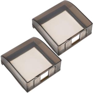2pcs Weatherproof Adhesive Socket Outlet Cover for Outdoor Use Self-adhesive Electrical Outlet Protection for Home Kitchen Bathroom and Balcony