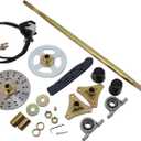 740mm/29'' ATV Rear Axle Assembly Kit Shaft Hub Chain Brake compatible with Buggy Go Kart Golf UTV ATV Accessories