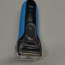 Braun Electric Series 3 Razor with Precision Trimmer, Rechargeable, Wet & Dry Foil Shaver for Men, Blue/Black, 4 Piece