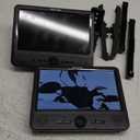 WONNIE 10 Inch Car DVD Players, Portable DVD Player Dual Screen Play Two Different or The Same Movie with 2 Headrest Mount, 5H Rechargeable Battery, Last Memory, AV Out/in, Support USB/SD/Sync TV (Black)