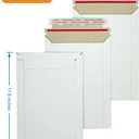 22Pack White Rigid Mailers 9.25x11. 5 Inches - Can Keep Flat Cardboard Mailer, Suitable for Protecting Shipping Gift Cards, Invitations, Photos, Documents (22pcs white 9.25 * 11.5)