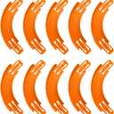 Racetrack Connectors Compatible with Hot Wheels,90 Degree Banked Turn,10 PacksUpgrade Edition (Orange)