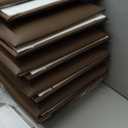 MAQQL Upholstered Headboard - Bed Backboard, Dark Brown Faux Leather Panels, 24 x 12 Inches Each, 12-Piece Set, Modern Headboard Queen Design, Easy to Assemble, Perfect for Queen Beds