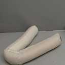 MAGZO Door Draft Stopper 32 Inch-Beige, Sound Proof Door Snake Draft Insulation Stopper with Hook Loops Weighted Blocker (32in x 4in)