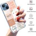 Boho Jesus Collage Case for iPhone 13,Christian Quote Bible Verse Pattern,Soft TPU Protective Cover Case Compatible with iPhone 13