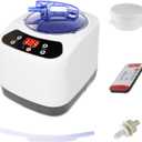 Portable Sauna Steamer Pot, 3L Lightweight Large Capacity Spa Machine, Mini Sauna Generator for Home with Remote Control, Timer&Heating Degrees Display for Spa Therapy