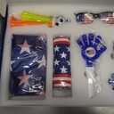 Soccer Fan Gear Set for 2026 World Tournament, Soccer Party Favors Kit with Flag,Scarf, Face Paint, Clapper, Horn&Glasses,Supporter Accessories for Game Day, Sports Event, Gift