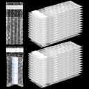 Frienda 300 Pcs Clear Self Sealing Bubble Cushion Bags Double Wall Bubble Pouch Bag Plastic Shockproof Protective Packing for Small Business Moving Shipping Packaging Storage(2" x 3.15")