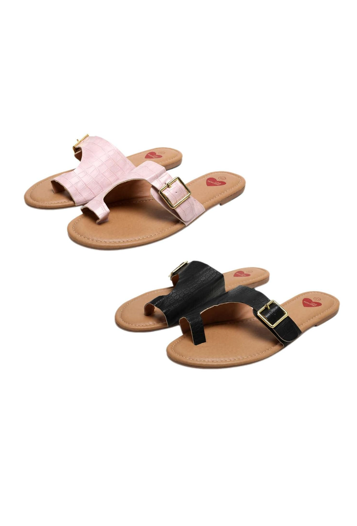 2 Pairs Women Arch Support Flip Flops Lightweight Soft Slip On Indoor Outdoor, 40