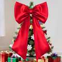 Big Wine Red Bow - 4024Inch Large Satin Bows,Giant Wine Red Ribbon Tie Bows Decor for Birthday Party Wedding Bridal Shower Halloween Backdrop Wall Decoration