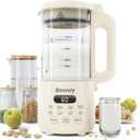 Nut Milk Maker Machine,8 in 1 New Upgrade Soy Milk Maker Automatic for Almond,Oat,Plant-Based Milk and Non-Dairy Beverages,40oz Almond Milk Maker Machine with Delay Start/Self Clean/Boil Water