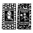 Cheroloven Nightmare Before Christmas Bathroom Decorations, Halloween Kitchen Bathroom Hand Towels, 2 Pack Funny Halloween Kitchen Towels Dish Cloths, Jack Pumpkin King Gothic Home Decor
