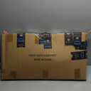 Heavy Duty Parking Sign Post Stand 49", 20lbs Cast Iron Base Sign Post for Outside Sign Holder, Yard Sign Stand, Street Sign Post, Black