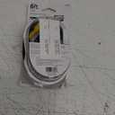 GE Composite Audio/ Video Cable, 6 ft. RCA Style Plugs 3-Male to 3-Male,, for TV, VCR, DVD, Blu Ray, Video Game System, Satellite, and Home Theater Receivers, 33608