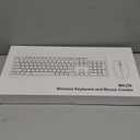 Wireless Keyboard and Mouse Combo, Full-Size Silent Ergonomic Keyboard and Optical Mouse