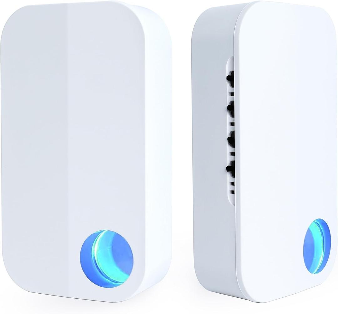 Air Ionizers for Home Plug In with 4 negative Ion Brush Heads,Ultra-Quiet Ionizer Air Purifier for Home,Portable Negative Ion Air Purifier for Bedroom Office Kitchen (2)